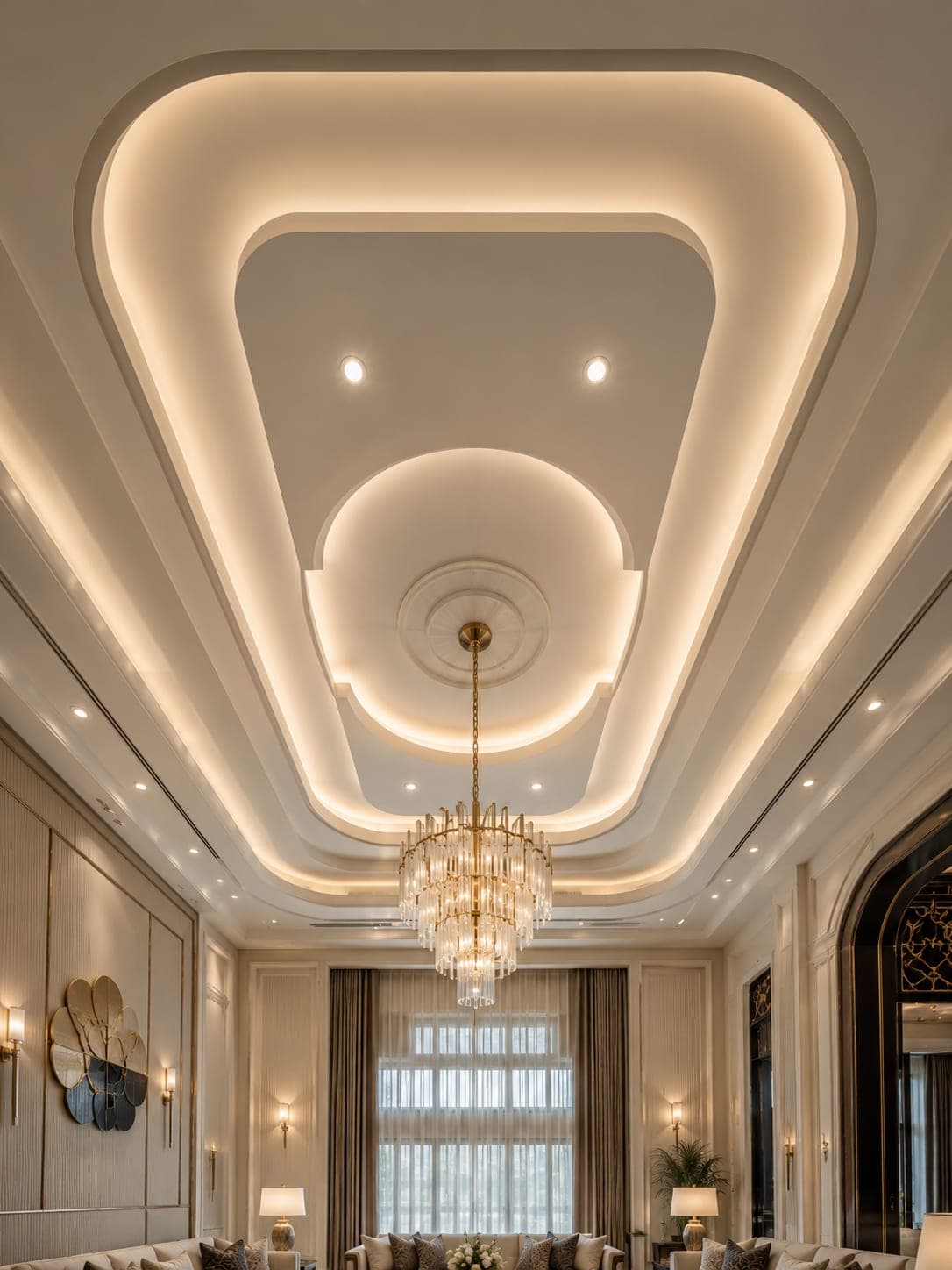 Gypsum Ceiling with Hidden Lighting